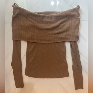 Off shoulder sweater